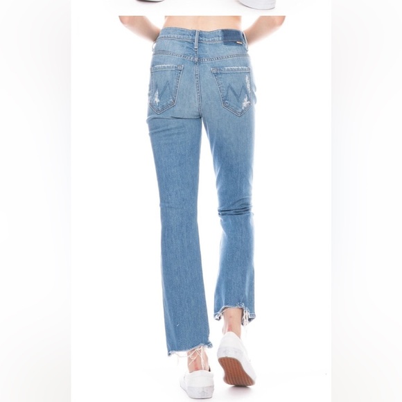 MOTHER SUPERIOR INSIDER CROP STEP CHEW IN DESTROYED BILLS HIRISE STRAIGHT LEG - Picture 3 of 16